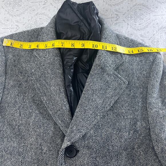 Scotch & Soda Wool Blend Tweed Jacket With Removable Puffer Innervest Size S - Picture 14 of 16